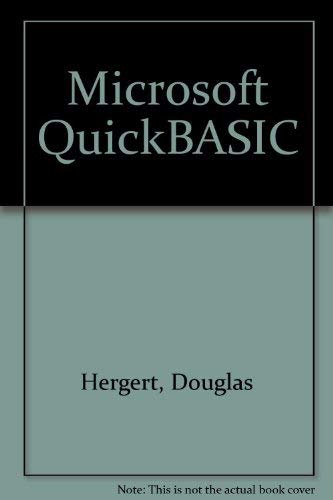 Stock image for Microsoft QuickBASIC for sale by Better World Books