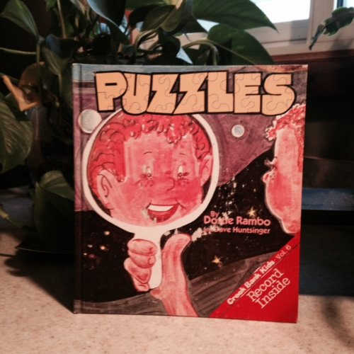 Stock image for Puzzles by Dottie Rambo and Dave Huntsinger Hardcover 1979---Creek Bank Kids Vol. 6 with Record for sale by -OnTimeBooks-