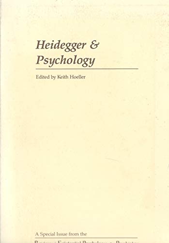 9780914857006: Heidegger and Psychology