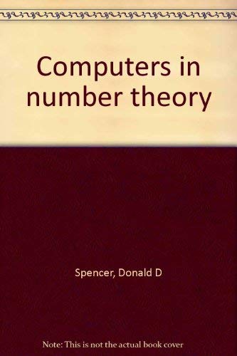 Imagen de archivo de Computers in Number Theory a la venta por Better World Books