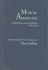 Musical Americans; A Biographical Dictionary 1918-1926