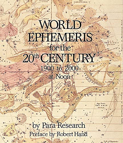 Stock image for World Ephemeris: 20th Century, Noon for sale by Ergodebooks