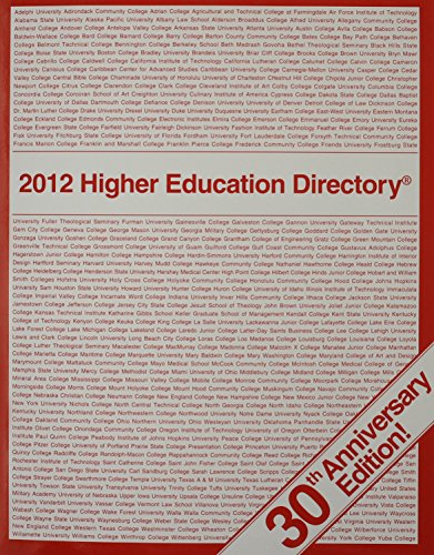 Stock image for Higher Education Directory, 2012 for sale by dsmbooks