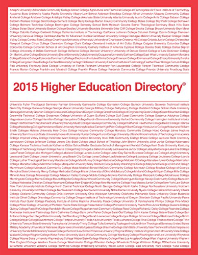 9780914927747: Higher Education Directory 2015