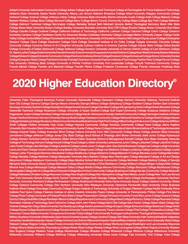 Stock image for Higher Education Directory 2020 for sale by Better World Books