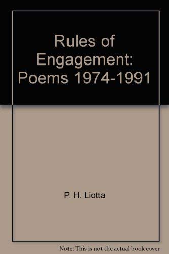 Beispielbild fr Rules of Engagement Poems 1974 1991 zum Verkauf von Monroe Street Books