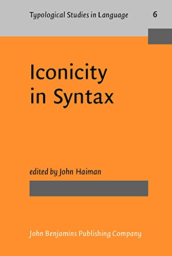 Iconicity in Syntax Typological Studies in Language, Volume 6 - Haiman, John