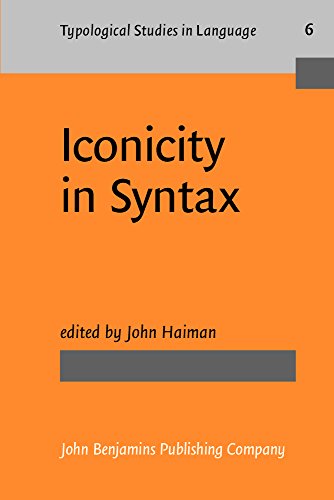 Stock image for Iconicity in Syntax . Proceedings of a Symposium on Iconicity in Syntax, Stanford, June 1983. for sale by Ganymed - Wissenschaftliches Antiquariat