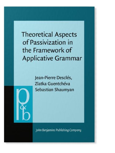 Theoretical Aspects of Passivization in the Framework of Applicative Grammar