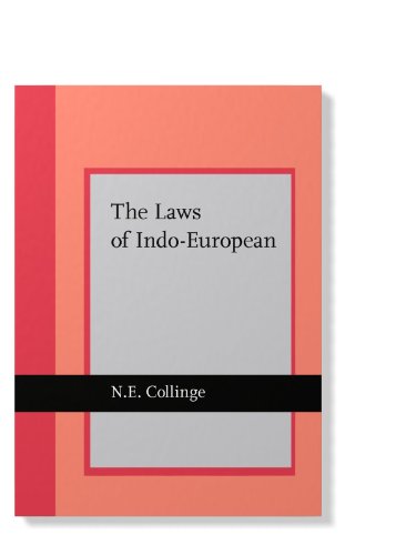 Imagen de archivo de The Laws of Indo-European (Current Issues in Linguistic Theory) a la venta por Front Cover Books