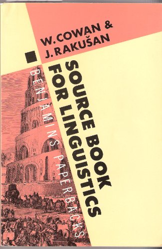 Beispielbild fr Source Book for Linguistics (Benjamins Paperbacks, 5) zum Verkauf von medimops