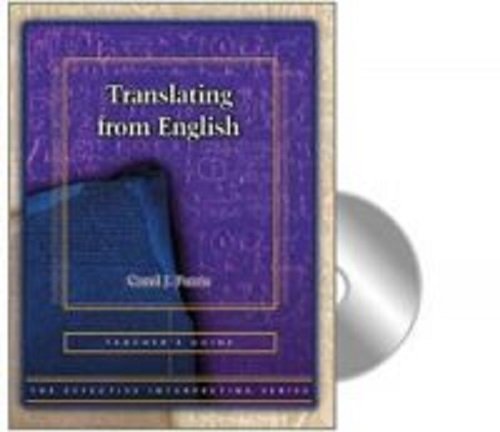 Imagen de archivo de Translating from English (Effective interpreting series) Patrie, Carol J a la venta por RareCollectibleSignedBooks