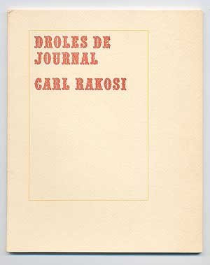 Beispielbild fr Droles de Journal zum Verkauf von Visible Voice Books