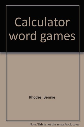 Beispielbild fr Calculator word games zum Verkauf von Wonder Book