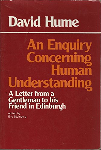 Imagen de archivo de An Enquiry Concerning Human Understanding: A Letter from a Gentleman to His Friend in Edinburgh a la venta por Wonder Book