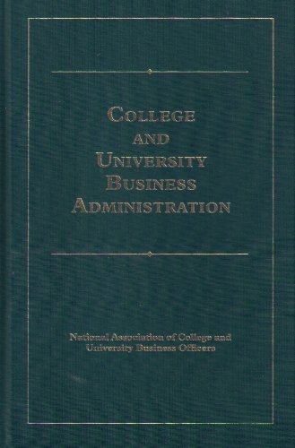 Imagen de archivo de College and University Business Administration a la venta por Better World Books