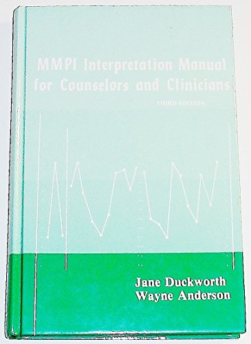 9780915202577: Minnesota Multiphasic Personality Inventory Manual for Counsellors and Clinicians