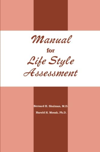 Beispielbild fr Manual for Life Style Assessment zum Verkauf von Better World Books