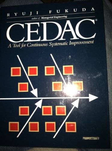 Stock image for Cedac: A Tool for Continuous Systematic Improvement for sale by SecondSale