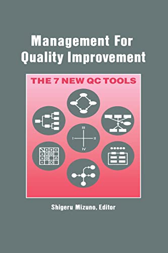 Imagen de archivo de Management for Quality Improvement: The 7 New QC Tools a la venta por SecondSale