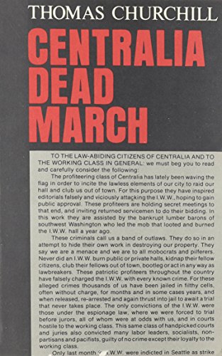 Stock image for Centralia Dead March for sale by Midtown Scholar Bookstore