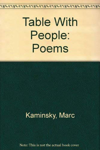 Beispielbild fr Table With People: Poems zum Verkauf von Raritan River Books