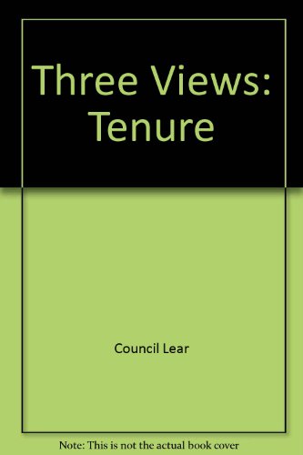 Three Views: Tenure (9780915390212) by O'Toole, James