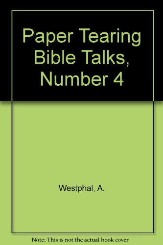 Beispielbild fr Paper Tearing Bible Talks, Number 4 zum Verkauf von Wonder Book
