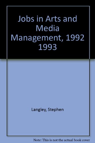 Imagen de archivo de Jobs in Arts and Media Management a la venta por Better World Books