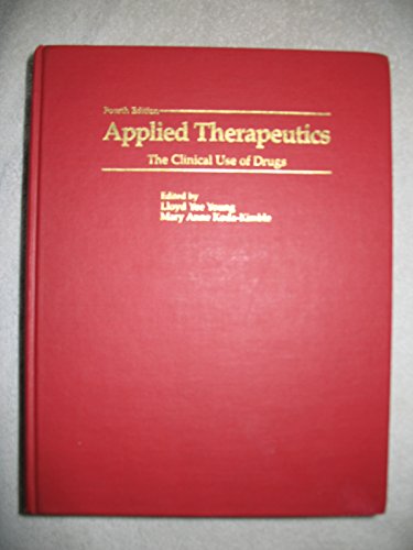 Beispielbild fr Applied therapeutics: The clinical use of drugs zum Verkauf von HPB-Red