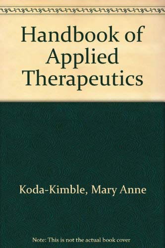 Beispielbild fr Handbook of Applied Therapeutics zum Verkauf von Ozark Relics and Rarities