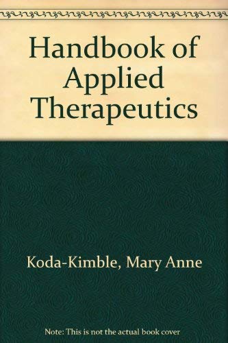 Imagen de archivo de Handbook of Applied Therapeutics a la venta por Ozark Relics and Rarities