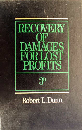9780915544172: Recovery of Damages for Lost Profits