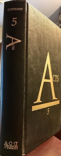 Stock image for James Burton Coffman Commentaries - Acts 5 for sale by Neatstuff