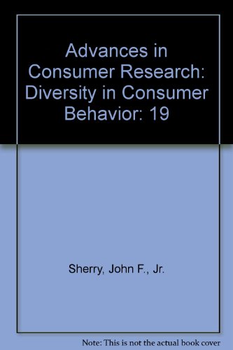 Imagen de archivo de Advances in Consumer Research: Diversity in Consumer Behavior a la venta por BookHolders