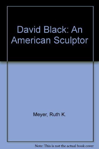 Imagen de archivo de David Black: An American Sculptor a la venta por Zubal-Books, Since 1961