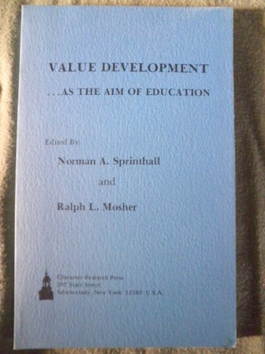 Imagen de archivo de Value Development As the Aim of Education a la venta por Better World Books