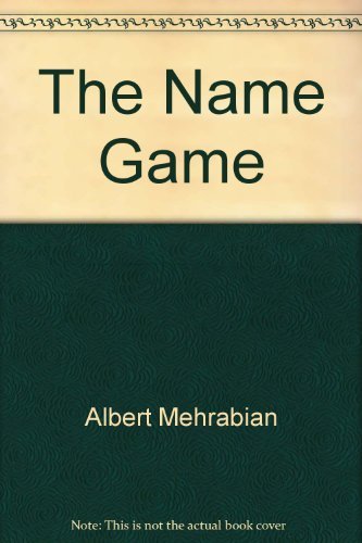 9780915765751: Title: The name game The decision that lasts a lifetime