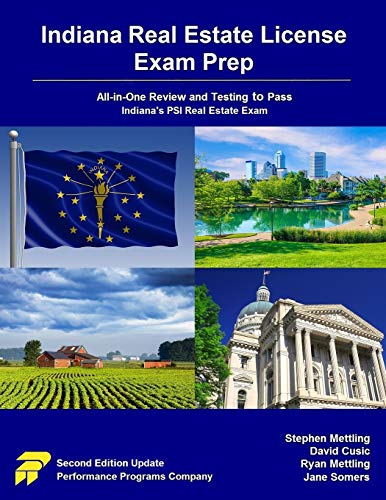 Stock image for Indiana Real Estate License Exam Prep: All-in-One Review and Testing to Pass Indiana's PSI Real Estate Exam for sale by SecondSale