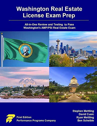 Stock image for Washington Real Estate License Exam Prep: All-in-One Review and Testing to Pass Washingtons AMP/PSI Real Estate Exam for sale by Goodwill Books
