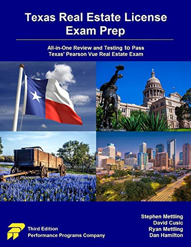 Stock image for Texas Real Estate License Exam Prep: All-in-One Review and Testing to Pass Texas Pearson Vue Real Estate Exam for sale by Goodwill San Antonio