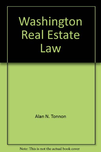 Imagen de archivo de Washington Real Estate Law a la venta por ThriftBooks-Dallas