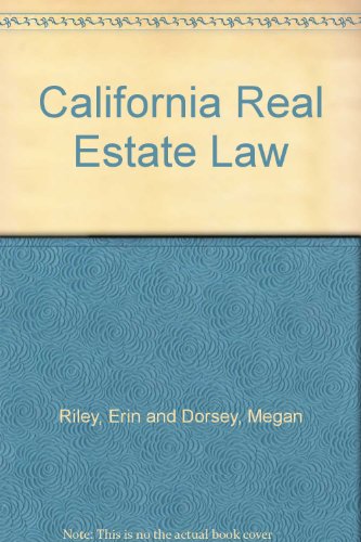 Imagen de archivo de California Real Estate Law a la venta por HPB-Red