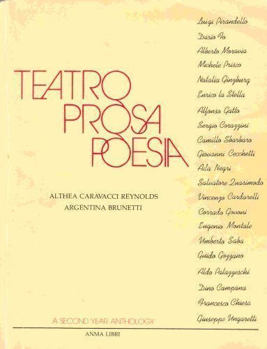 Beispielbild fr Teatro Prosa Poesia zum Verkauf von BookHolders
