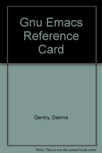 9780916151591: Gnu Emacs Reference Card