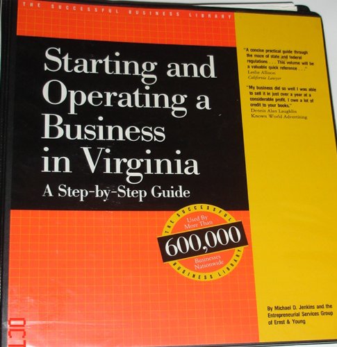 9780916378219: Starting and Operating a Business in Virginia