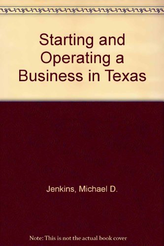 Beispielbild fr Starting and Operating a Business in Texas zum Verkauf von HPB-Red