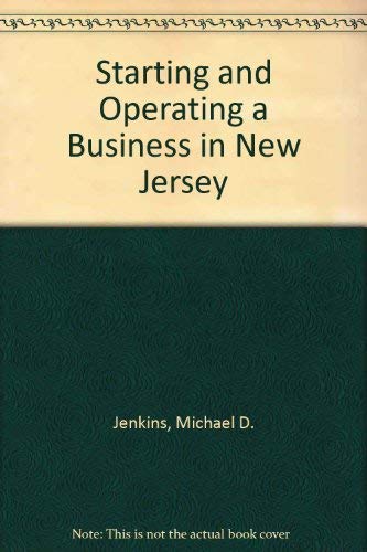 Imagen de archivo de Starting and Operating a Business in New Jersey, Fourth Edition a la venta por About Books