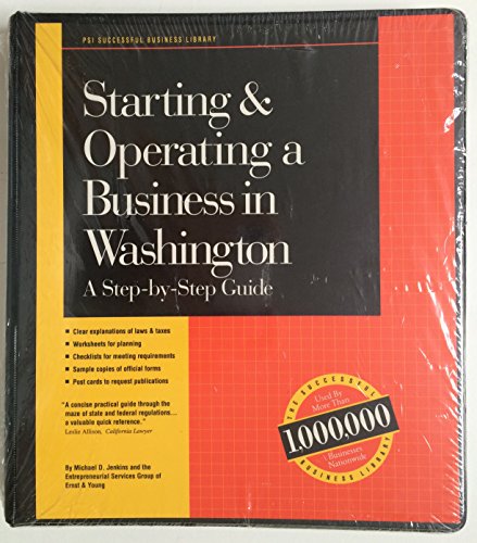 Stock image for Starting and Operating a Business in Washington for sale by SecondSale