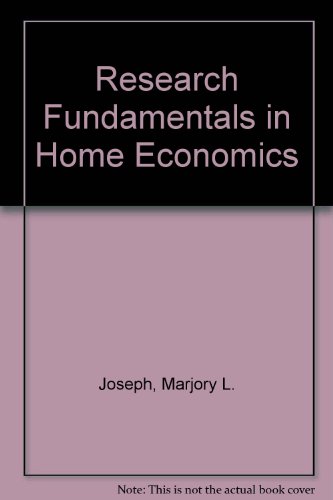 Beispielbild fr Research Fundamentals in Home Economics zum Verkauf von Solr Books